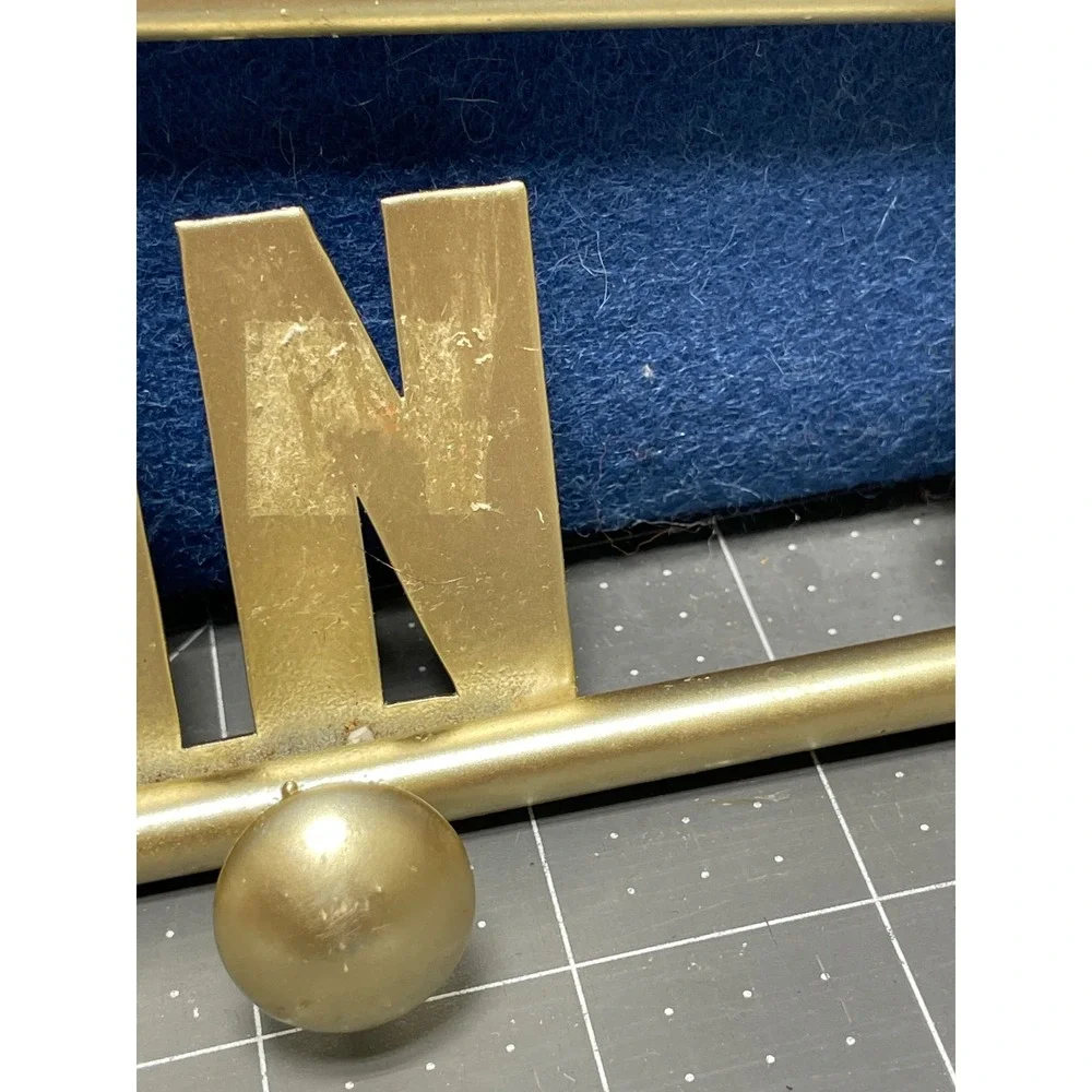 Gold Oversized Safety Pin Wall‎ Decor Metal Key Jewelry Rack 18.5 Inch
